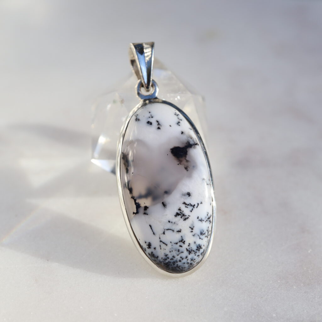 Dendritic Agate | Long pendant 1